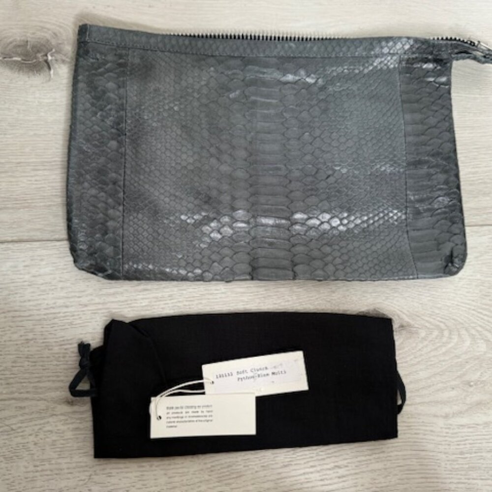 NMBR NINE Genuine Python Leather Soft Clutch Bag … - image 5